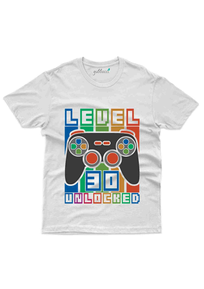 Best Level 30 Unlocked T Shirt 30th Birthday Collection Gubbacci