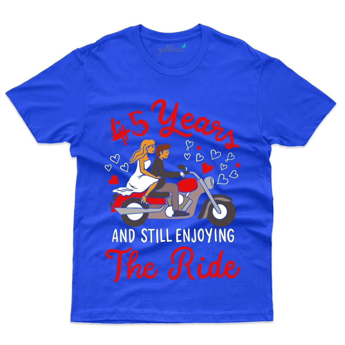 Unisex Enjoying Ride T Shirt 45th Anniversary Collection Gubbacci