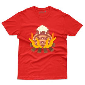 Pongal Preparation Design T-Shirt - Sankranti & Pongal Collection