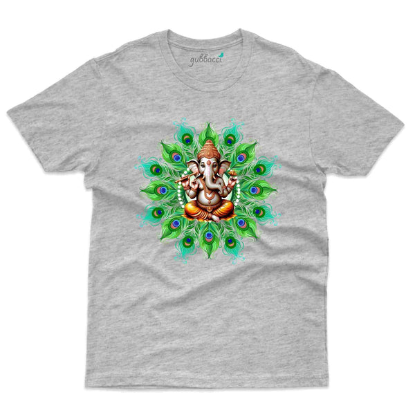 Peacock Ganesha T-Shirt - Ganesh Chaturthi Collection - Gubbacci Apparel