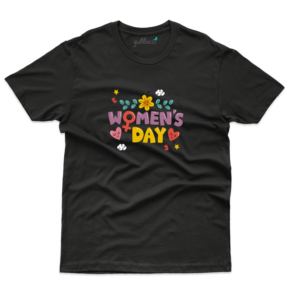 Flowers Women's Day Design T-shirt