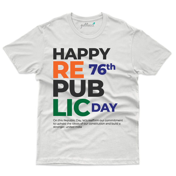 India 76t Republic Day T-shirt - Republic Day Collection