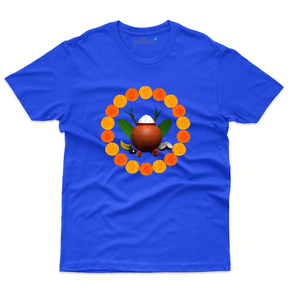 Pongal Flower and Pot T-Shirt