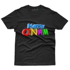 Bright Happy Onam T-Shirt - Onam T-Shirt Design Collection