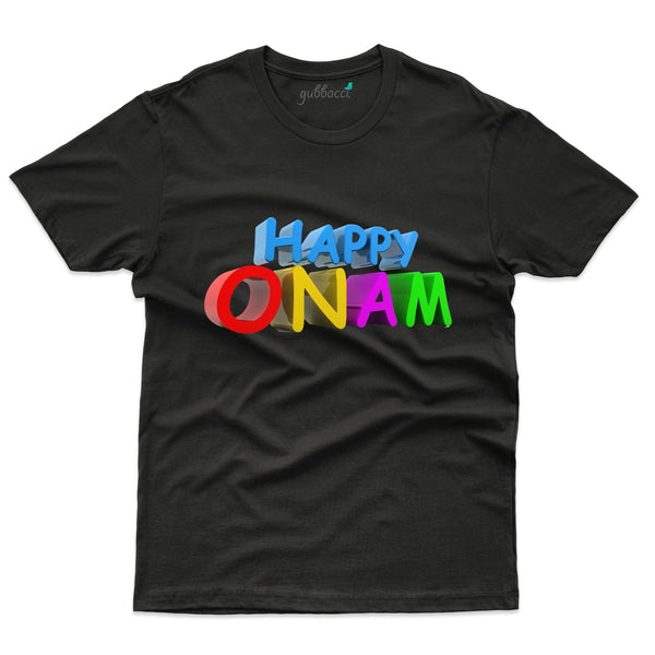 Gubbacci Apparel - Bright Happy Onam T-Shirt - Onam T-Shirt Design Collection