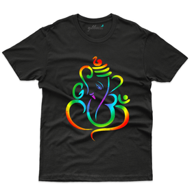 Colorful Ganesha Design T-Shirt - Ganesh Chaturthi Tee