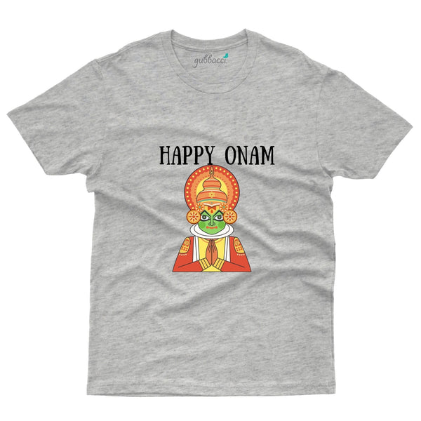 Gubbacci Apparel T-shirt Happy Onam Kathakali Design - Onam T-shirt Design Collection