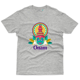 Kathakali Face Onam Tee - Onam T-Shirt Design Collection