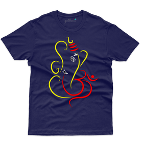 Om Ganpathi Design T-Shirt - Ganesh Chaturthi Collection