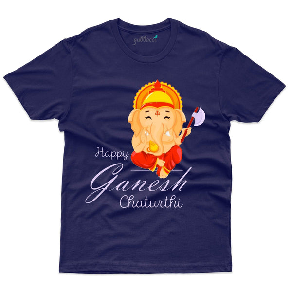 Gubbacci Apparel - Unisex Happy Ganesh Chaturthi Tee - Ganpathi T-Shirt Design