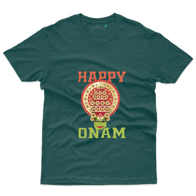 Vibrant Happy Onam T-Shirt - Onam T-Shirt Design Collection