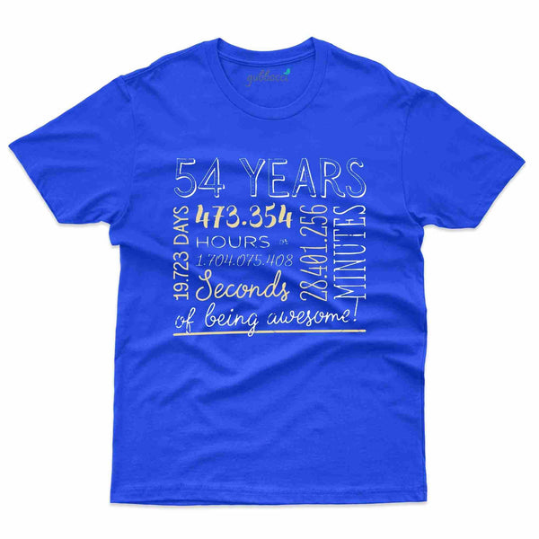 54 Years T-Shirt - 54th Birthday Collection - Gubbacci-India