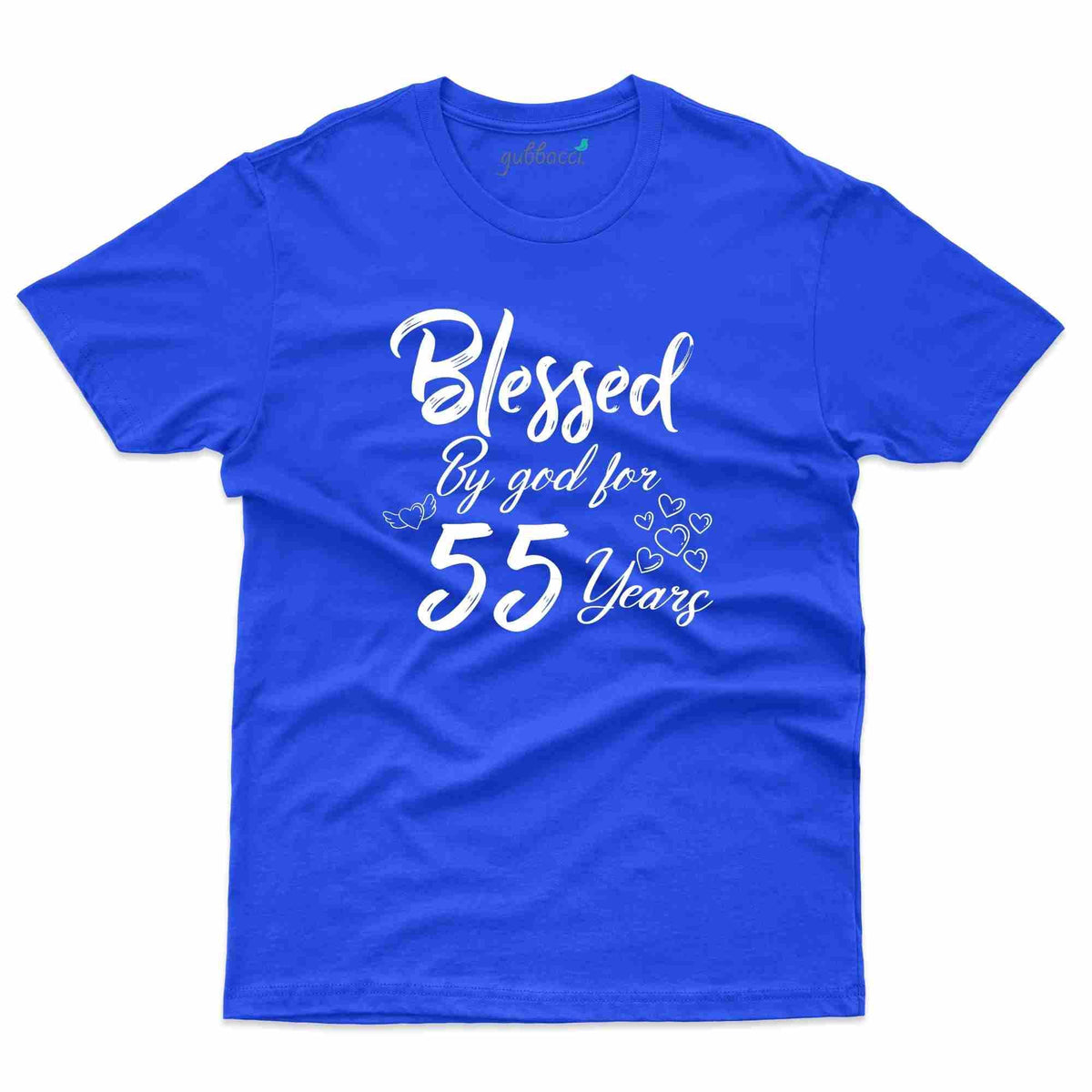 Blessed 55 T-Shirt - 55th Birthday Collection | Gubbacci