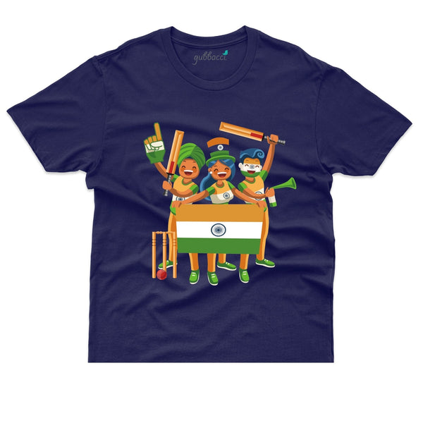 Gubbacci Apparel T-shirt XS Cheer for India T-shirt - Independence day Collection Buy Cheer for India T-shirt - Independence day Collection