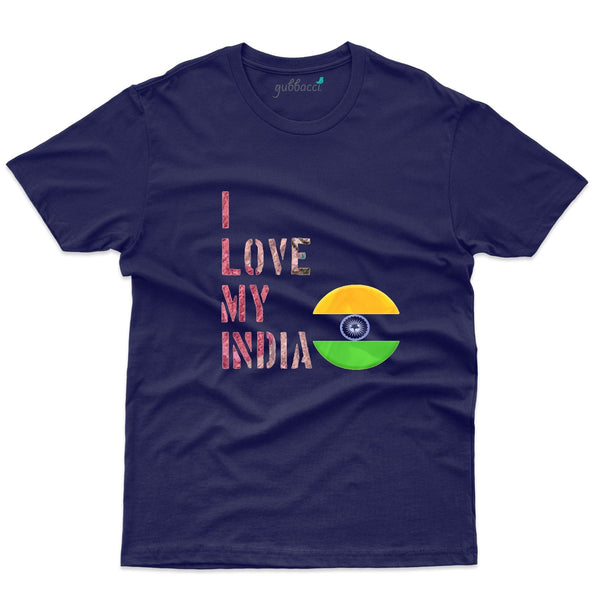 Gubbacci Apparel T-shirt XS I love my India T-shirt - Independence day Collection Buy I love my India T-shirt - Independence day Collection