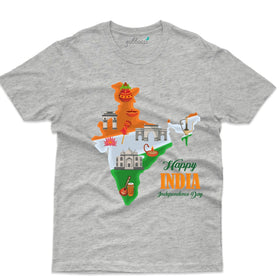 India Map T-shirt - Independence Day T-Shirt Collection