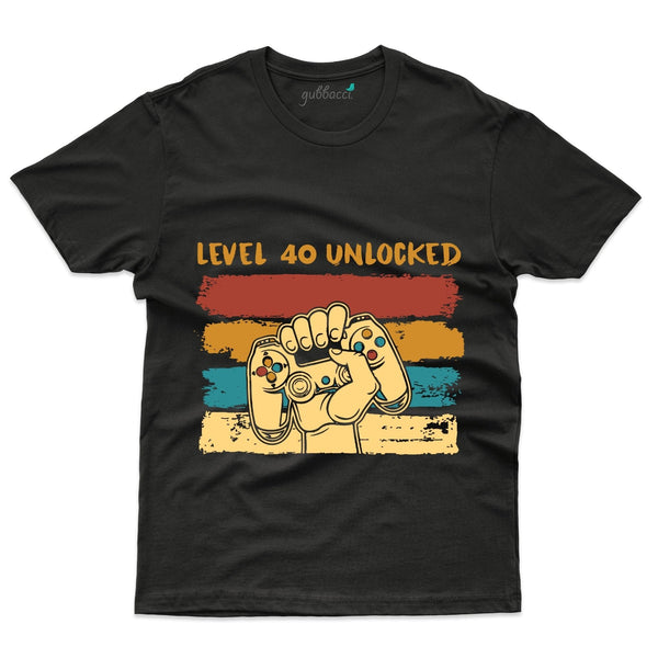 Level 40 Unlocked T-Shirt - 40th Anniversary Collection - Gubbacci-India