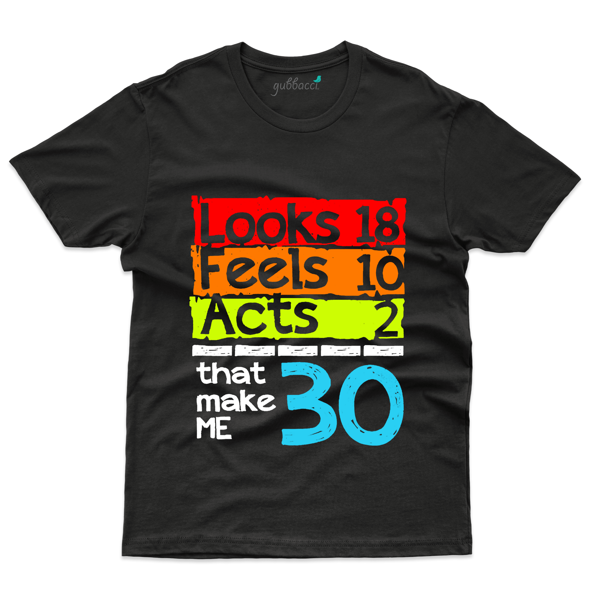 Looks Feel Acts T Shirt 30th Birthday Collection Gubbacci